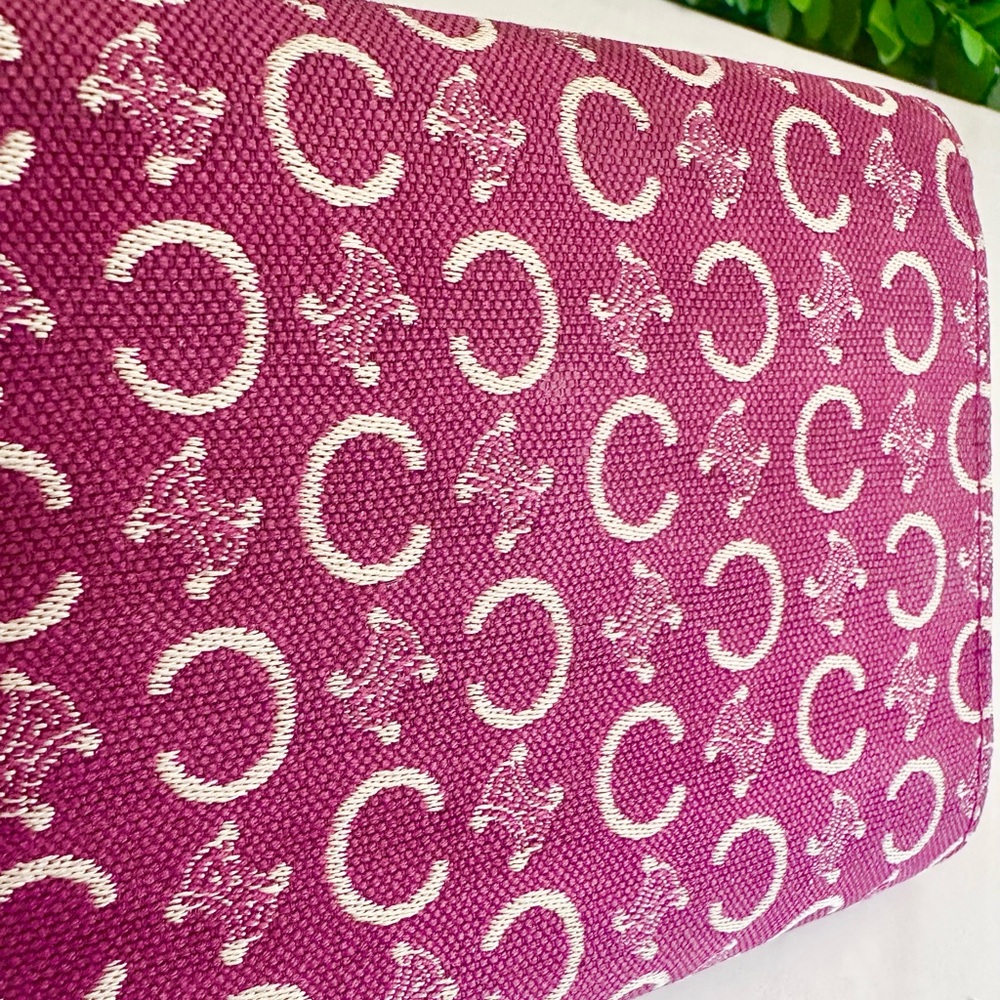 Celine Trifold Wallet C Macadam Pattern Bordea - Picture 4 of 8
